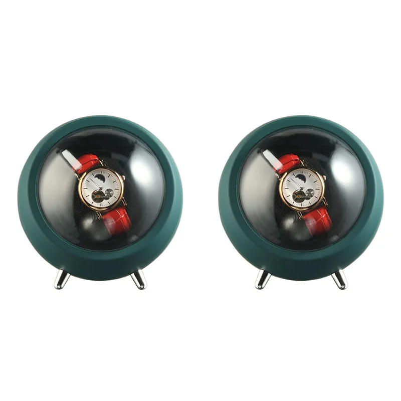 

VOFUN-2X Устройство намотки часов для автоматических часов Коробка для часов Автоматическое заводное устройство (зеленое)