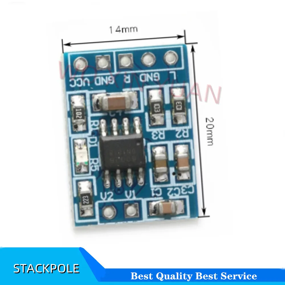 

10pcs/lot Super Mini HXJ8002 Audio Power Amplifier Board Mono Channel Voice low noise Amplifiers Module 2.0-5.5V Replace PAM8403