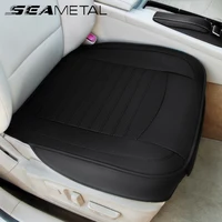 Funda de asiento de coche de cuero PU de lujo, cómoda y transpirable, Protector durante todo el año, accesorios de cojín para asiento de coche