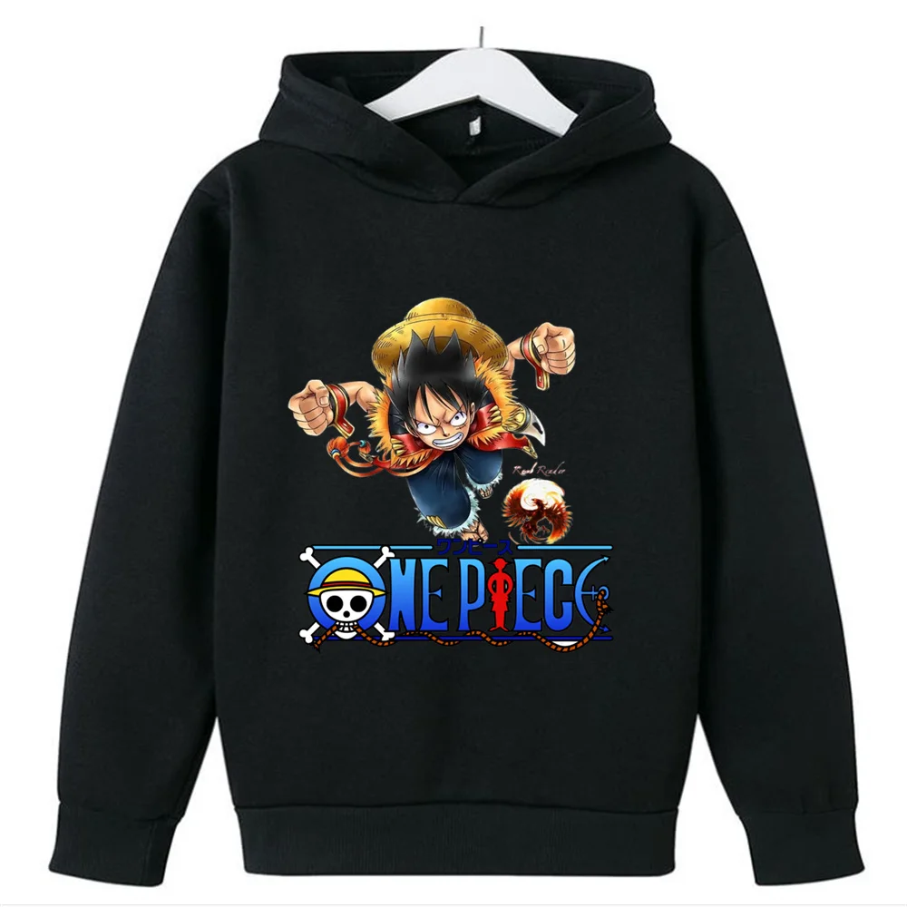 

Anime One Piece Hoodie Luffy Zoro Kids Sweatshirts Cozy Tops Printing Quality Fashionable The Print Does Not Fall Autumn Winter