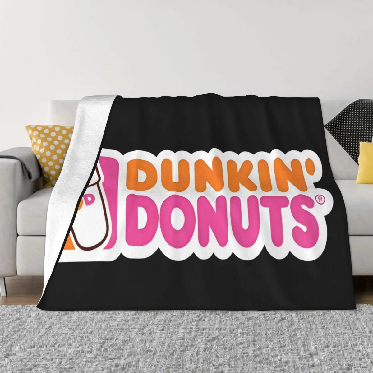 

Dunkin пончики плюшевые одеяла для кровати одеяла и одеяла одеяло