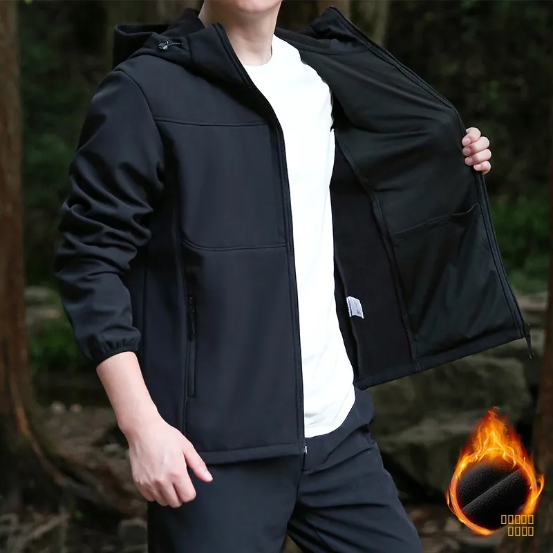 

Новая модная мужская куртка для активного отдыха: дышащая, ветрозащитная, для походов и альпинизма, повседневная спортивная верхняя одежда, стандартный крой, стандартная длина