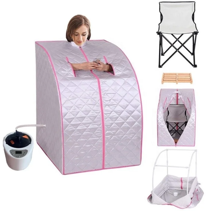 High Quality Spa 1 Person Steam Bath Sauna Full Body Home   Tent Generator Room With Remove Portable  