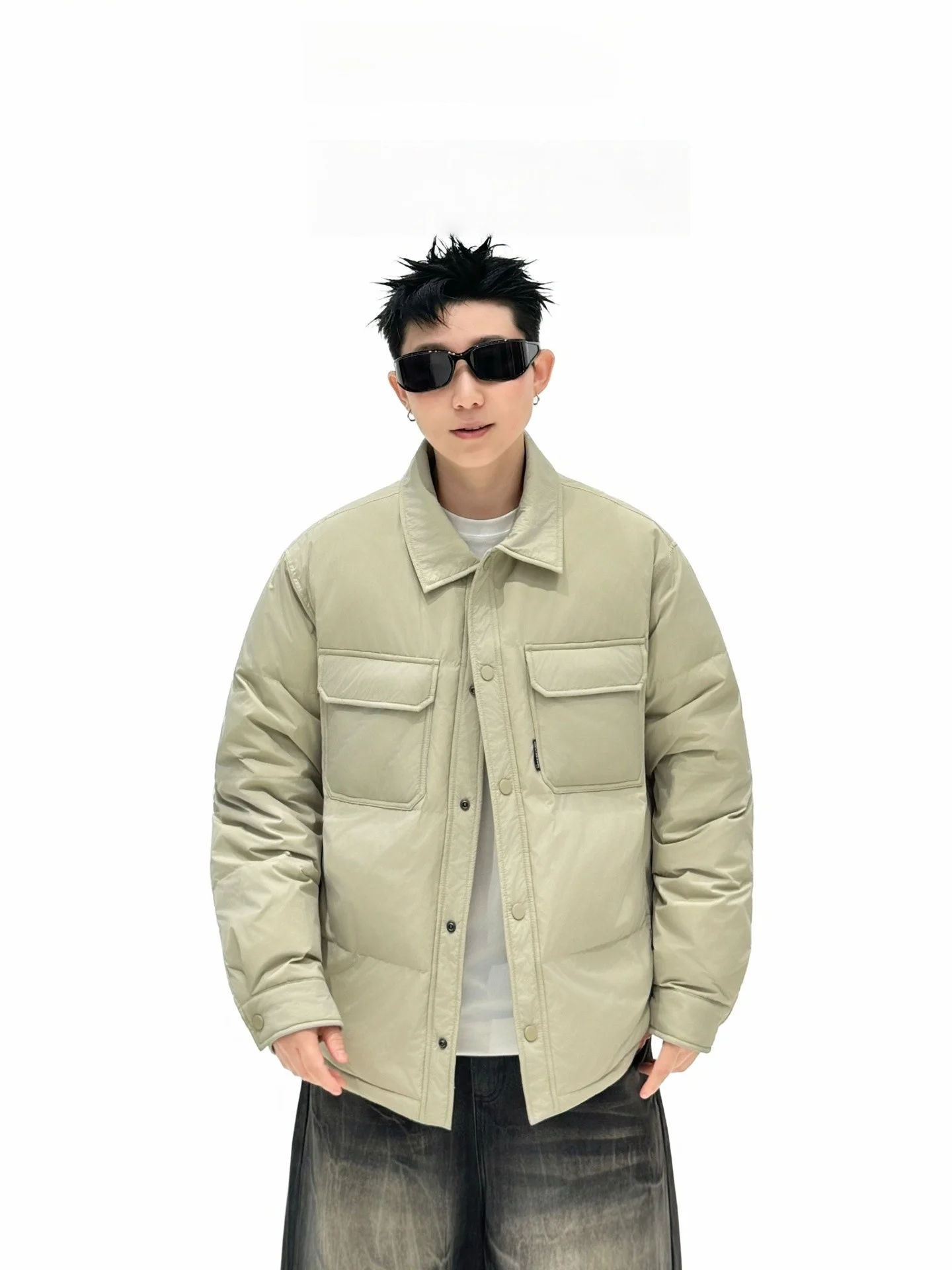 

Lightweight Puffer Jaet for Men And Women Casual Sle Warmth Du down Loose Fit Collar up Winter New Arrival Coat