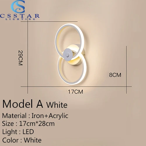 Led Wall Light Semicircle Home Bedroom Living Room Bedroom Decor Luxury Interior Decoration Lamps Attic or Hallway Wall Light