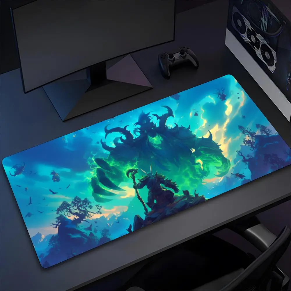 لوحة ماوس W-World Of Warcraft لوحة ماوس مطاطية طبيعية عالية الجودة، لوحة ماوس للكمبيوتر المحمول الأكثر احترافية وقابلة للغسل
