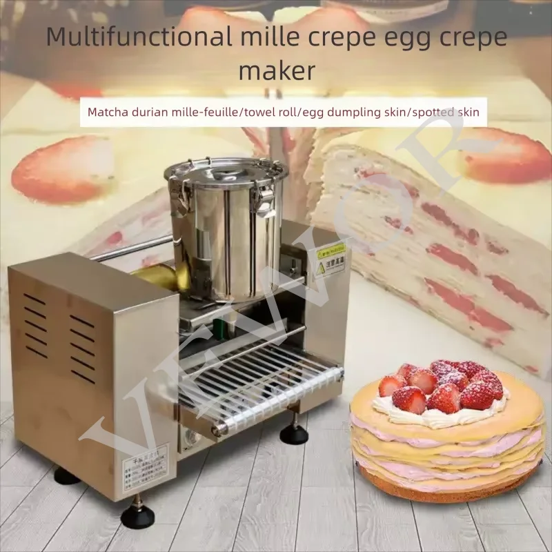 Layer Cake Skin Making Machine Matcha Durian Cake Crust Making Machine Egg Crepe Maker