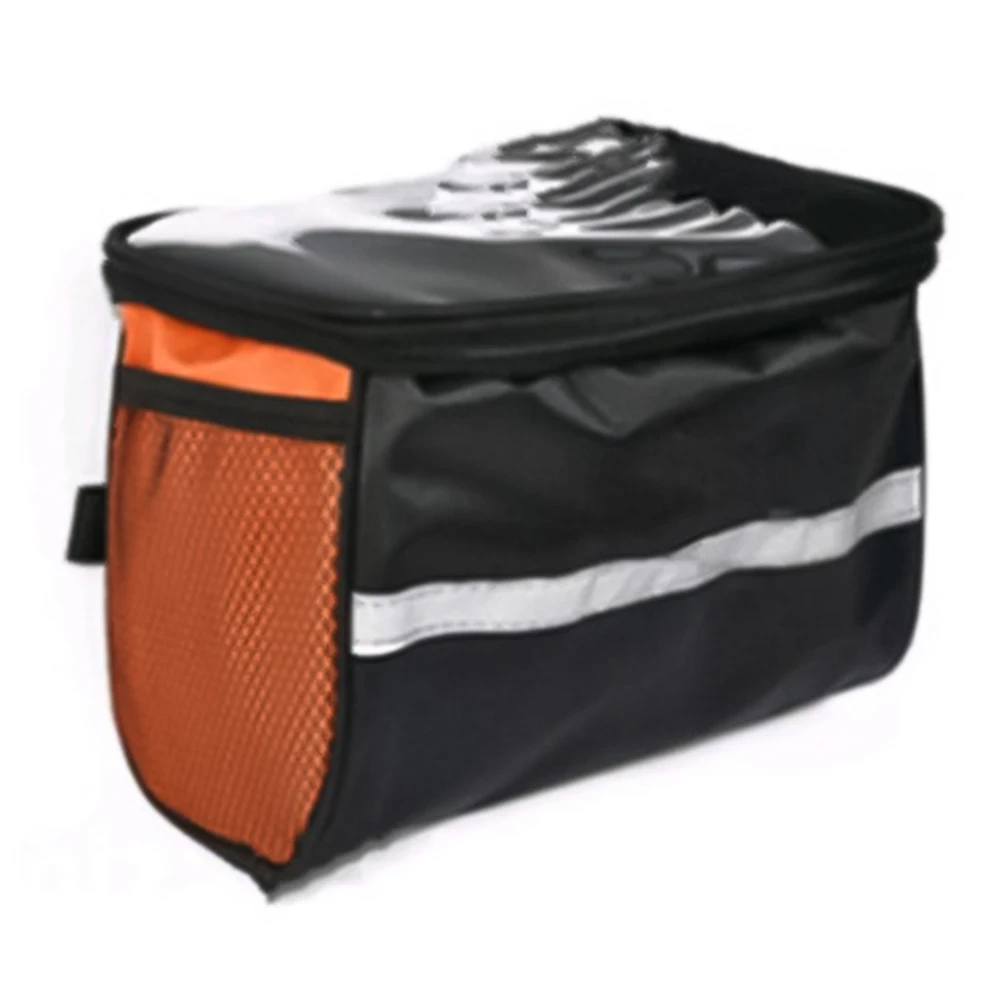 Handlebar Bags Bike Front Bag 22x16x13.5cm 840D Nylon Cloth Basket Bicycle Accessories Large Capacity Storage Bags