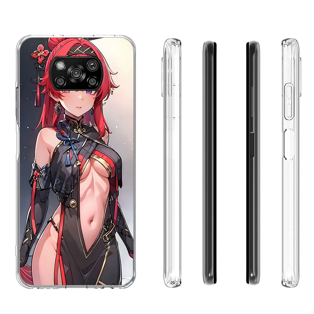 Yin lin Yinlin Case for Xiaomi Poco X6 X5 F4 M5s X3 NFC Pocophone F1 F5 M5 M3 M4 GT F3 F2 X4 Pro TPU Transparent Phone Cover