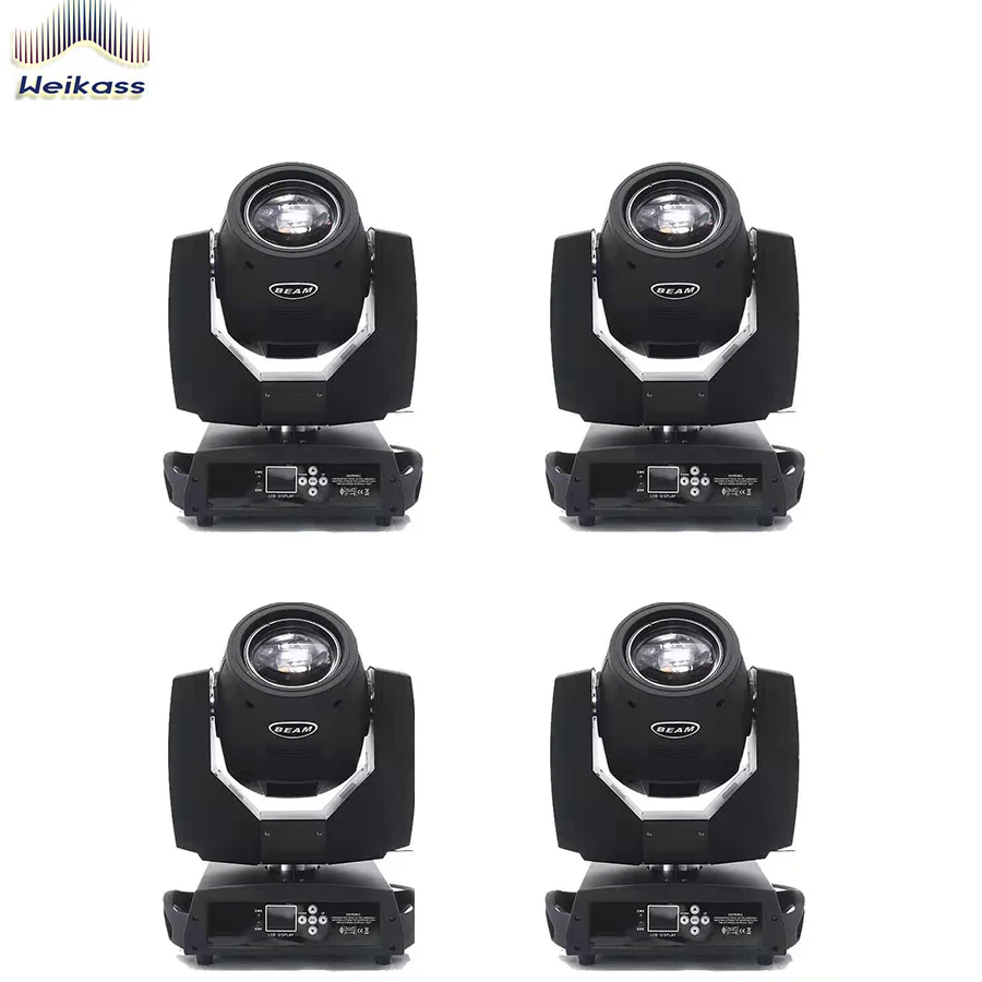 

4Pcs/Lot Weikass Beam 7R 230W Moving Head Stage Light Dmx Rainbow Effect Sharpy Wash Dj Bar Party Disco Wedding with Flightcase