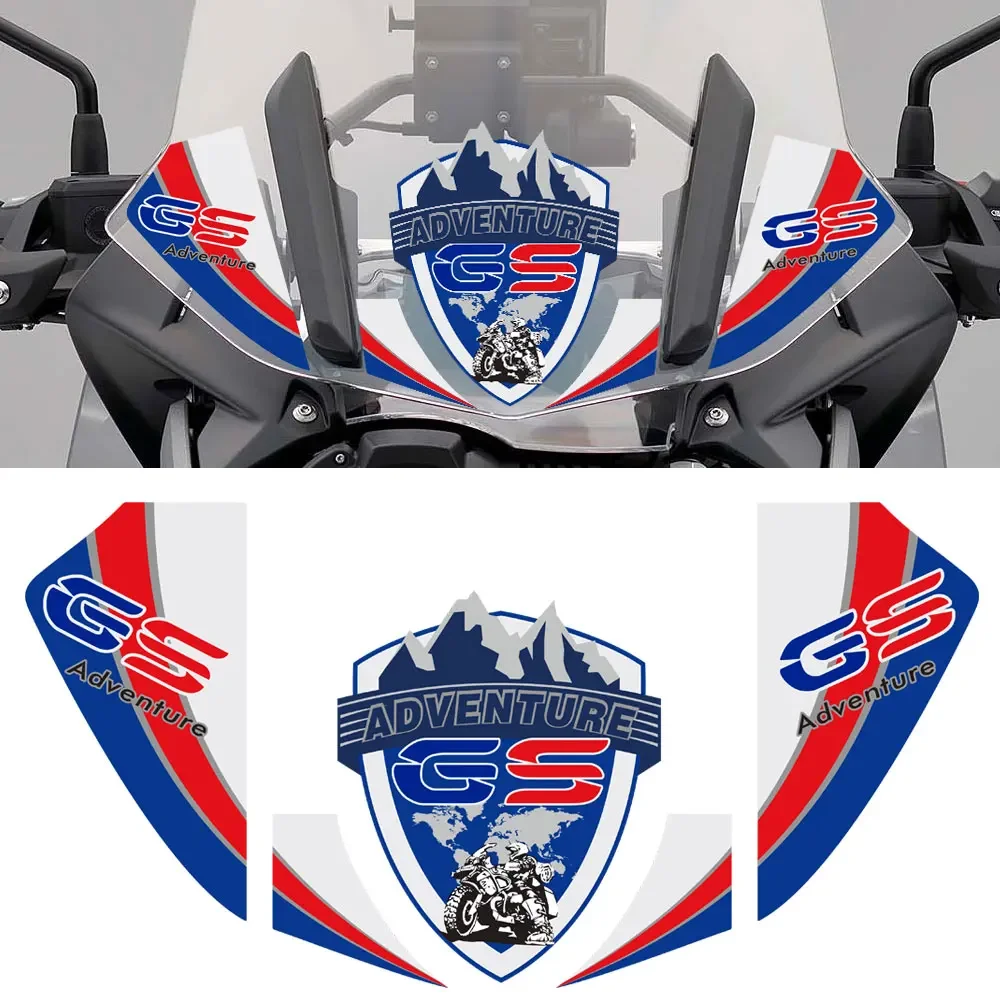 Stickers Decals Adventure For BMW R1200GS R1200 R 1200 ADV GS GSA Front Fender Beak Extension Cove Windshield Screen Windscreen