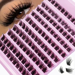 Lash Clusters 120pcs Cluster Lashes 8-16mm Wispy Individual Lashes Extensions Natural Look  D Curl Fluffy Lashes