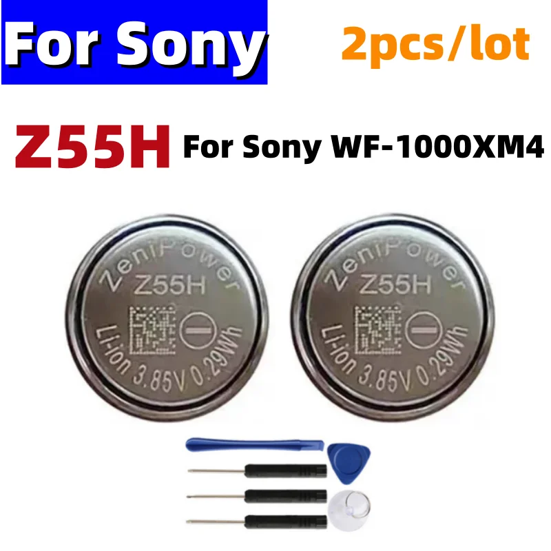 2 шт./партия Новинка Z55H для замены ZeniPower CP1254 1254 для Sony WF-1000XM4 XM4 Bluetooth гарнитура аккумулятор 3,85 В 75 мАч Z55H