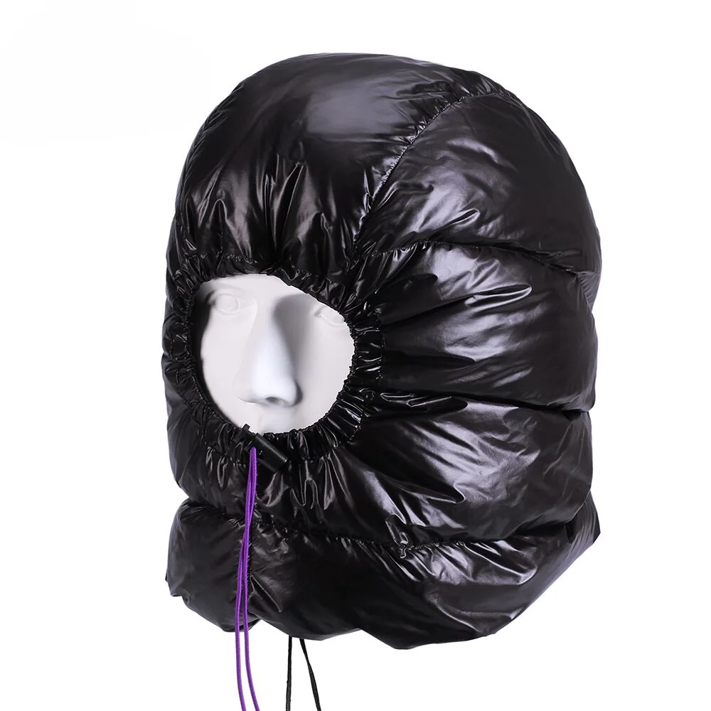 

Winter Down Cap Hat Windproof For Sleeping Bag Trooper Hunting Trapper Hat Cap with Compression Stuff Sack Storage Bag