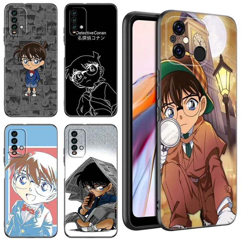 Anime Detective Conan Phone Case For Xiaomi Redmi 11 Prime 11A 12C 13C A1 A2 Plus A3 12 13 4G 10 13R 5G 9A 10A 9C 10C 9i 9T 12R