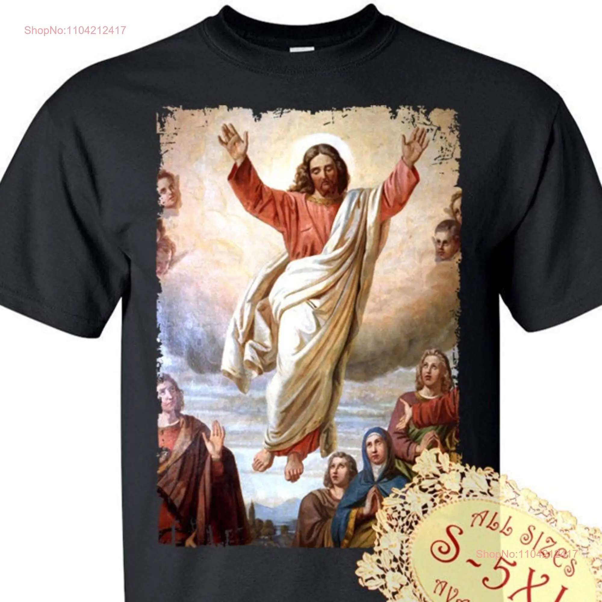 Jesus Christ V162 DTG PRINT Men T Shirt S M L XL 2XL 3XL 4XL 5XL long or short sleeves