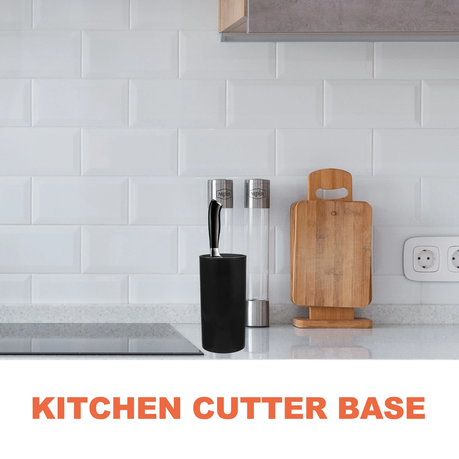 

Creative Multifunctional Kitchen Cutter Holder Bottom Hole Design Water Drainage Air Permeability Space Saving Material