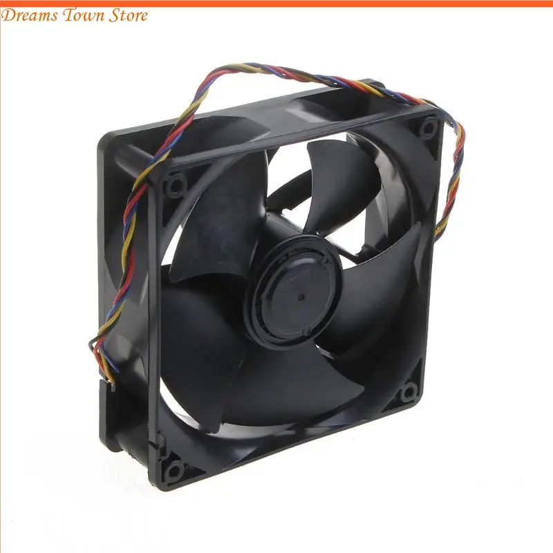 

HX6A W12E12BS11B5-07 CPU Fan for DC 12V CFM PWM 6000RPM 4p for ETH Mining Double Ball Bearing Fan Violence Fan 120x120x38mm N