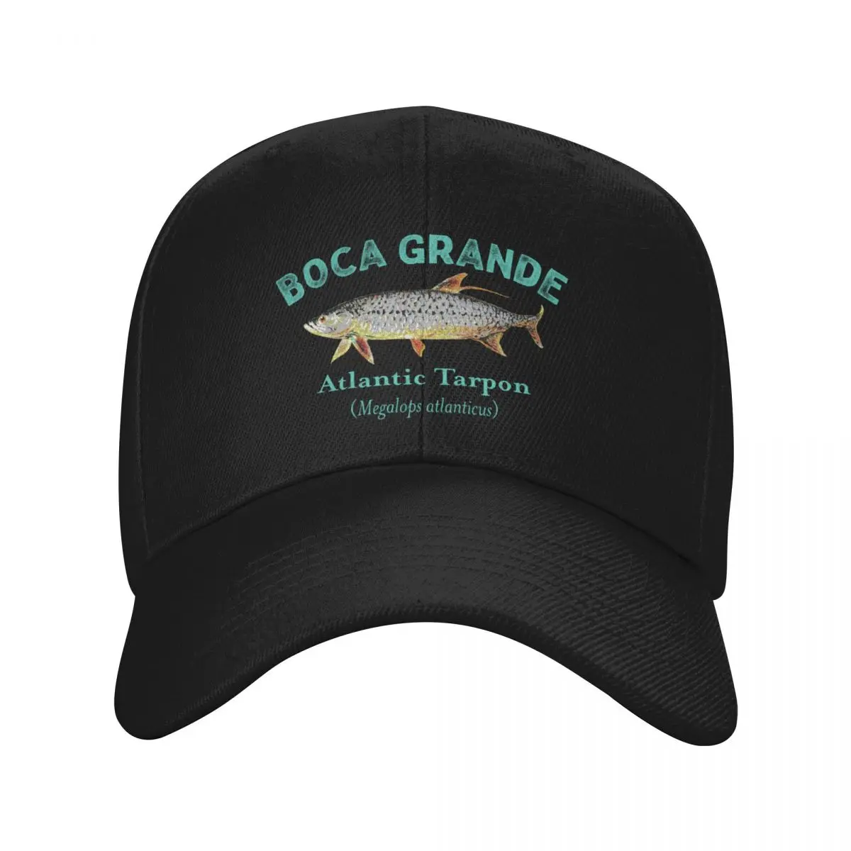 Boca Grande Florida Tarpon Fishing Design Baseball Cap Sports Cap birthday Women's Golf Wear Men's