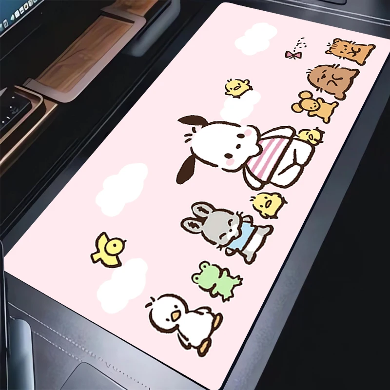 Kawaii الأزرق ستار ماوس الوسادة كمبيوتر محمول الكرتون أنيمي الألعاب لوحة المفاتيح البساط XL Pochacco ماوس ألعاب الكمبيوتر خزانة حصيرة مكتبية لفتاة هدية