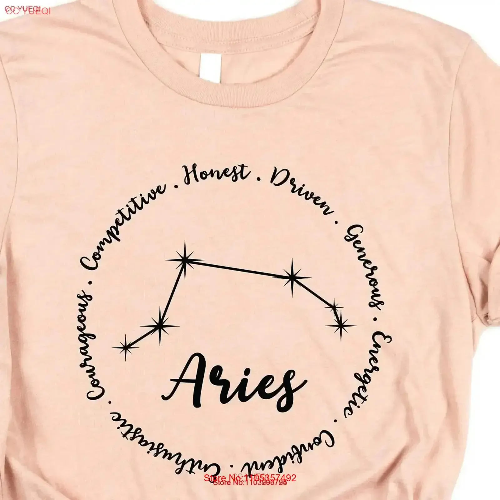 Aries Zodiac T Shirt For Merch Apparel Birthday vintage Washed Unisex fashion Versatile graphic streetwear Comfortable Soft