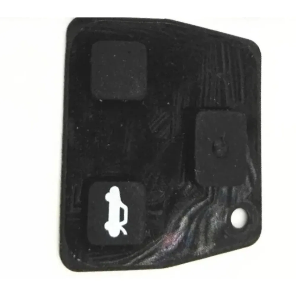 2 3 Buttons Rubber Button Pad For Toyota Camry Corolla Highland Yaris Lexus Key Shell Blank Remote Case Cover