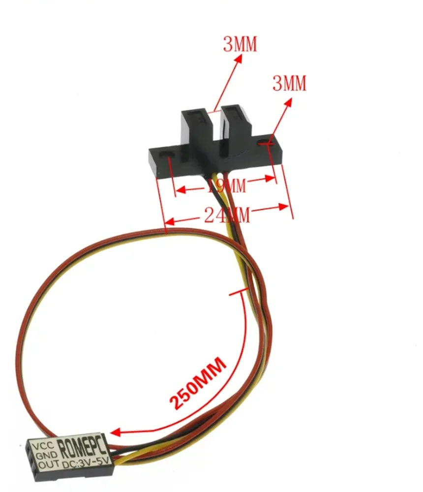 U-type photoelectric switch grating slot photocoupled infrared photoelectric tachometer sensor GK122