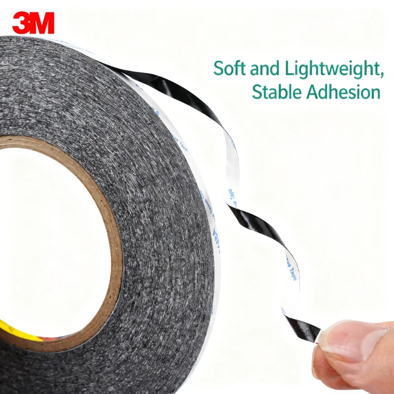 3M 9448A Curved Screen Double Sided Tape Adhesive 50m Black Light-proof Ultra-thin Strong Traceless Tape For Phone Repair Tablet view 4