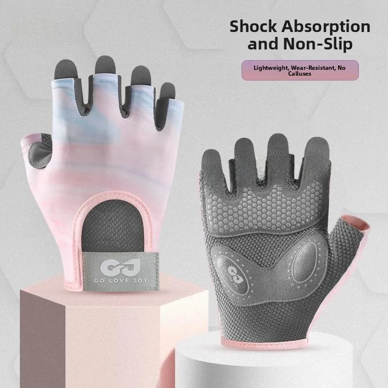 

Fitness Gymnastics Gloves Anti-Callus Outdoor Sports Cycling Gloves Half Finger Men Women Anti-Slip Shock Absorption Yoga Gloves