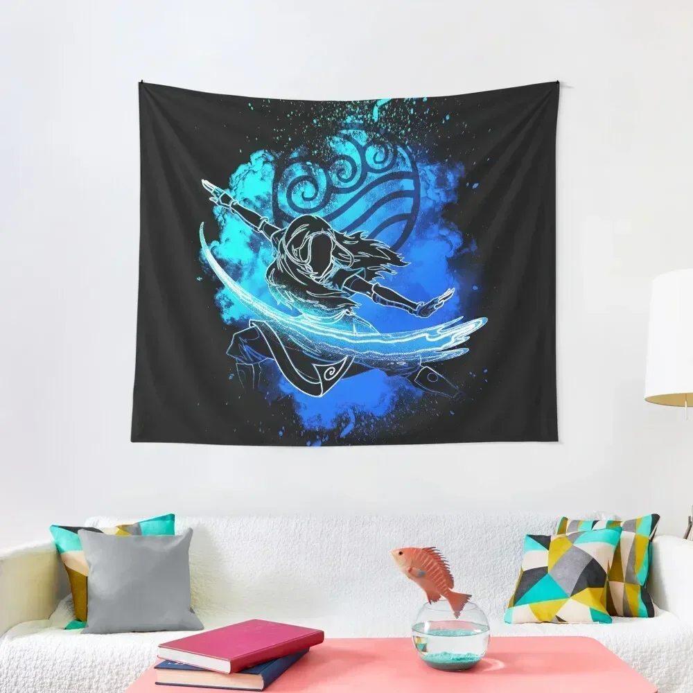 Soul of the Waterbender Sister Tapestry Wallpaper Bedroom Aesthetic Room Decoration Tapestry