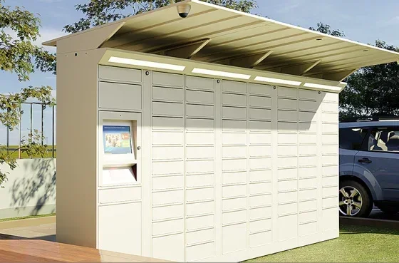 Self service Kiosk Smart outdoor parcel locker intelligent digital cabinet E-commerce container IOT mailbox network cupboard