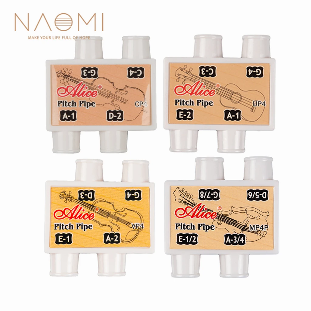 

NAOMI String Instrument Pitch Pipe Tuner Portable 4 Tone Four-Tube Turner For Violin/Mandolin/Ukulele/Cello Pitch Adjustment