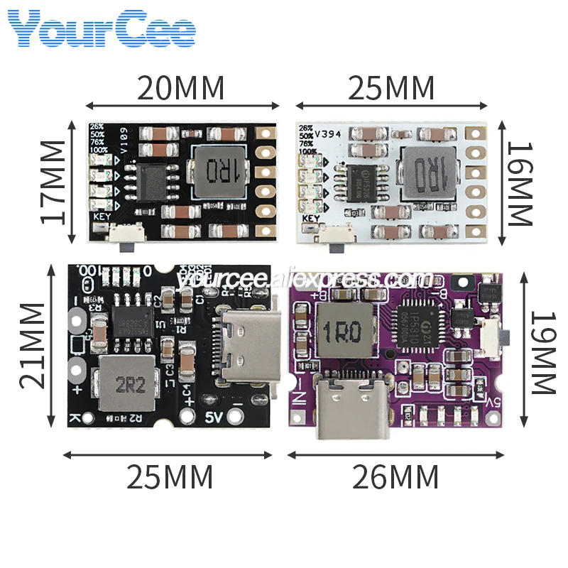 스텝 다운 벅 전원 충전 모듈 TYPE-C USB 리튬 LiPo 배터리 충전기 보호 회로 기판, DIY 모바일, 10 개/1 개, 5V 3A