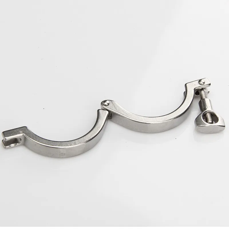 Common Style Sanitary Clamp 3 inch Single Hinge SS316 Stainless Steel Tri Clover Clamp for 3