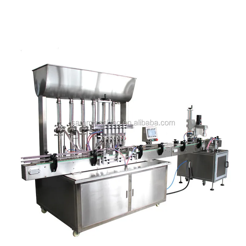 6 Nozzles Automatic Filling Machine/ 6 Head  Linear Automatic Cream Filler