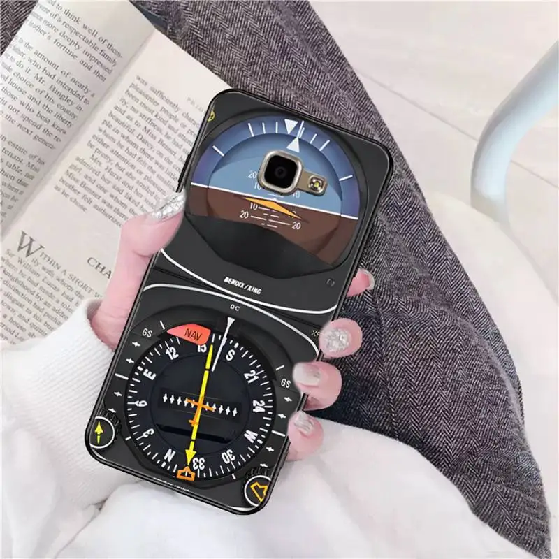 Aviation Aeroplane Helicopter Cockpit Instrument Phone Case for Samsung A51 01 50 71 21S 70 31 40 30 10 20 S E 11 91 A7 A8 2018