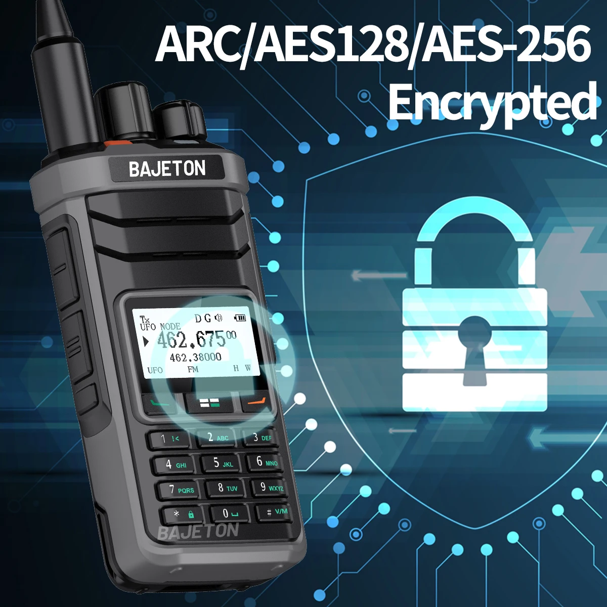 BAJETON DM-5000 DMR Walkie Talkie AES-256 Encryptografia Dual Time Slot Digital Analógico SMS NOAA TYPE-C Carregador Para RT-4D Ham Radio