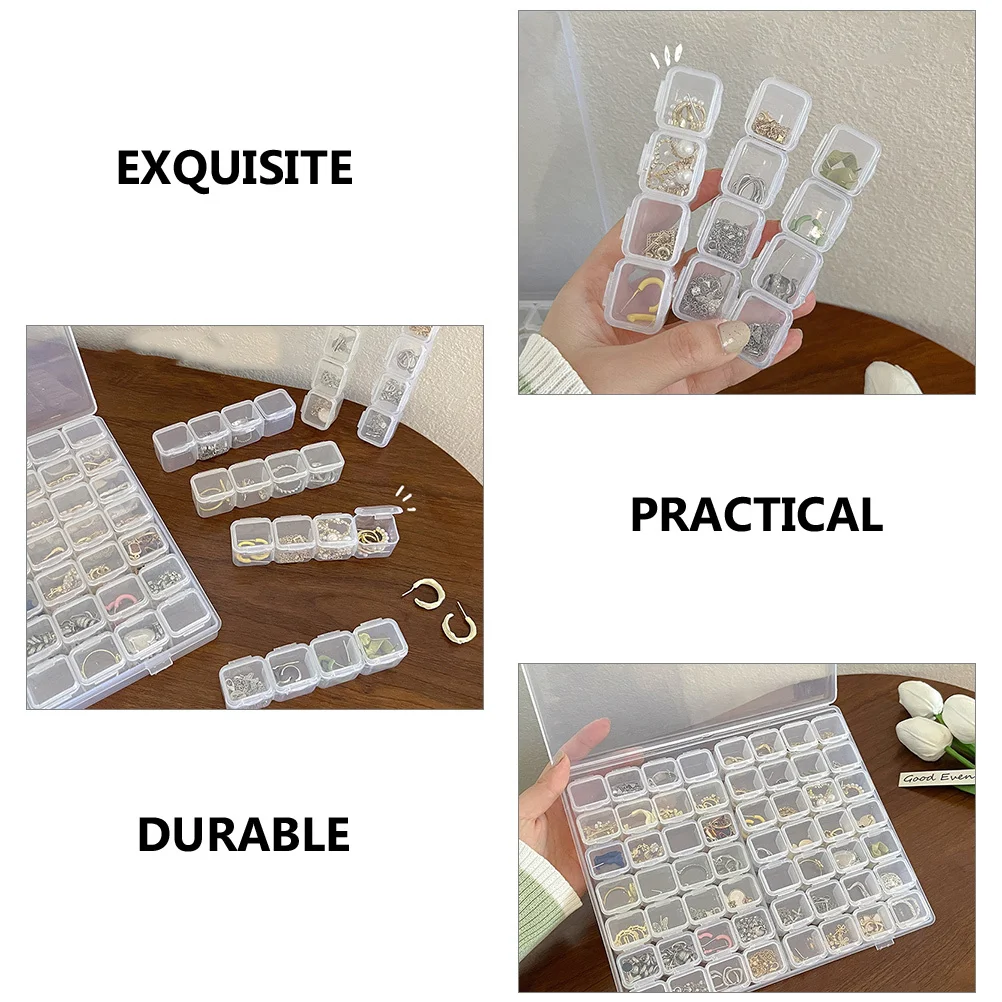 

Transparent Jewelry Organizer Box Plastic Storage Case for Necklaces Earrings Rings Beads Jewelry Storage Necklace Box