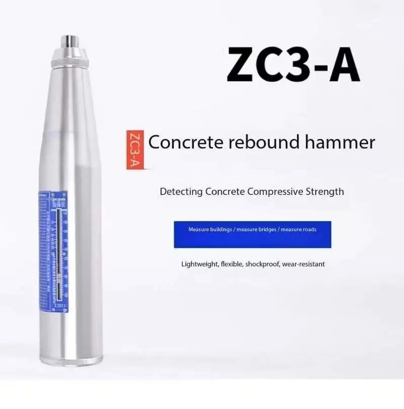 New ZC3-A Portable Concrete Rebound Hammer Tester NDT Resiliometer Schmidt Hammer With English