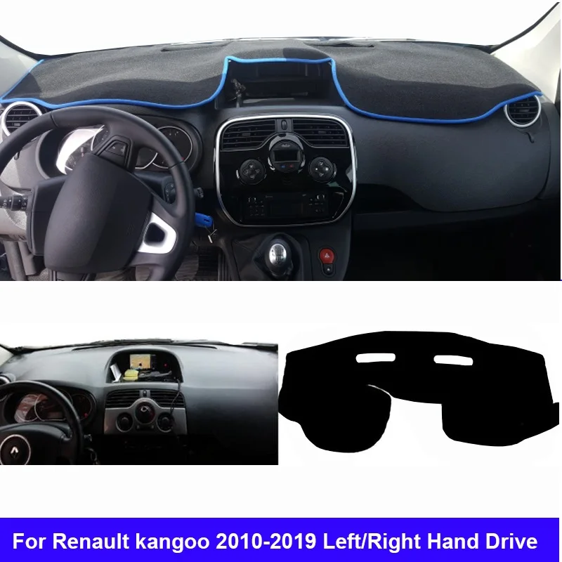 

For Renault kangoo 2010 - 2019 LHD RHD 2011 2012 2013 2014 2015 2016 2017 2018 2 Layers Car Dashboard Cover Dash Mat Carpet