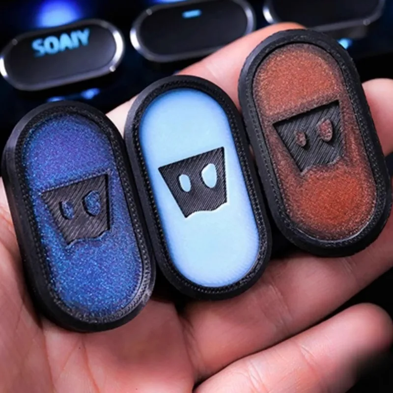 Magnetische Push-Karte Schiebeplatte Mechanischer Schieber Haptische Münze EDC Stressreduzierendes Spielzeug Mini Fidget Spinner Antistress Sensorisch