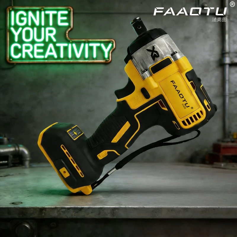 FAAOTU 880 Brushless Impact Wrench, Same Quality & Look AsDW,Handheld Cordless Repair Wrench Suitable for DW battery NO battery