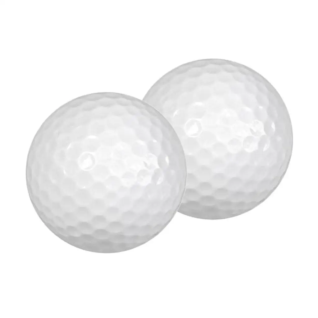 Bolas de golfe de borracha portáteis, prática interior e exterior, 3-6Pack, 2pcs