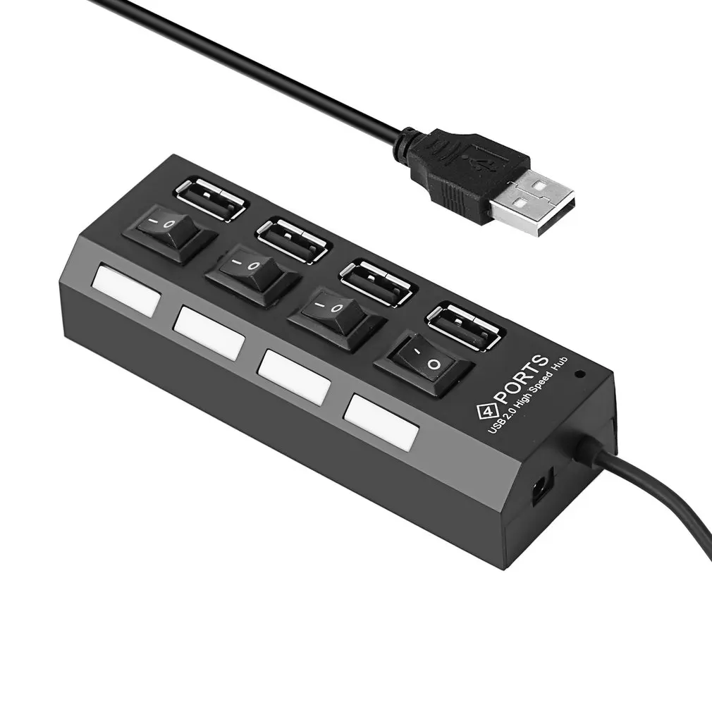 4 Ports Usb High Speed 4-Port Hub Independent Switch Hub Four-Bit Splitter Hub Usb Multi-Interface Hub Professional