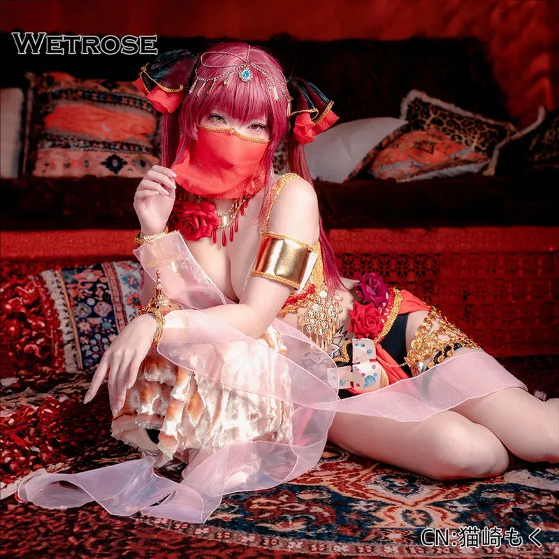 

【Wetrose】В наличии Houshou Marine Dancer How About Paipai Mask Dancing Косплей Костюм Hololive Vtuber Set Парик Хэллоуин Рождество