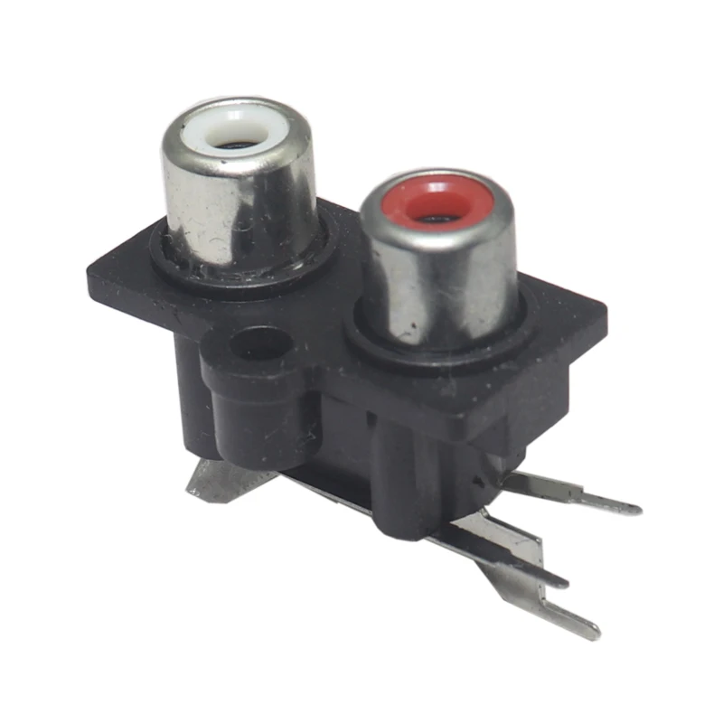 【5PCS】2/4/6 hole RCA Female Stereo audio Jack AV Audio input socket Connector Lotus row Amplifier Interface Signal connectio