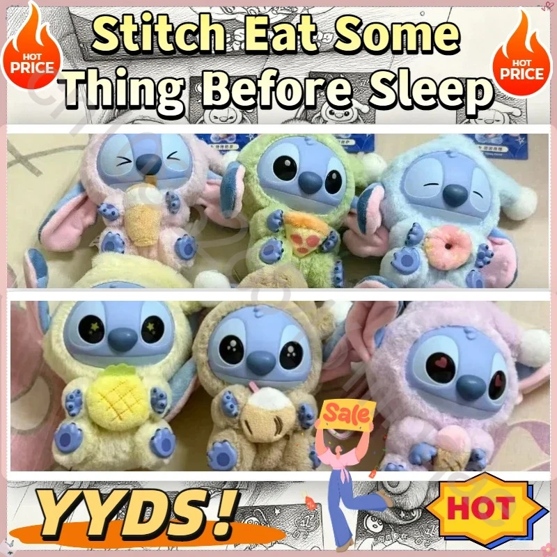 

Stitch Eat Something Before Sleep Series Blind Box Toy Mystery Box Anime Figure Stitch Doll Pendant Ornaments Kid Christmas Gift