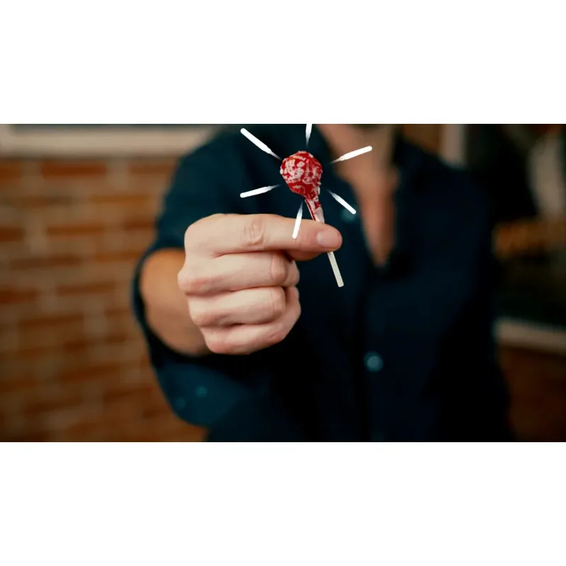 

Super Sucker By Rizki Nanda Coin Into Lollipop (Half Dollar) Close Up Magic Tricks Mentalism Magicians Prop Accessory Illusion