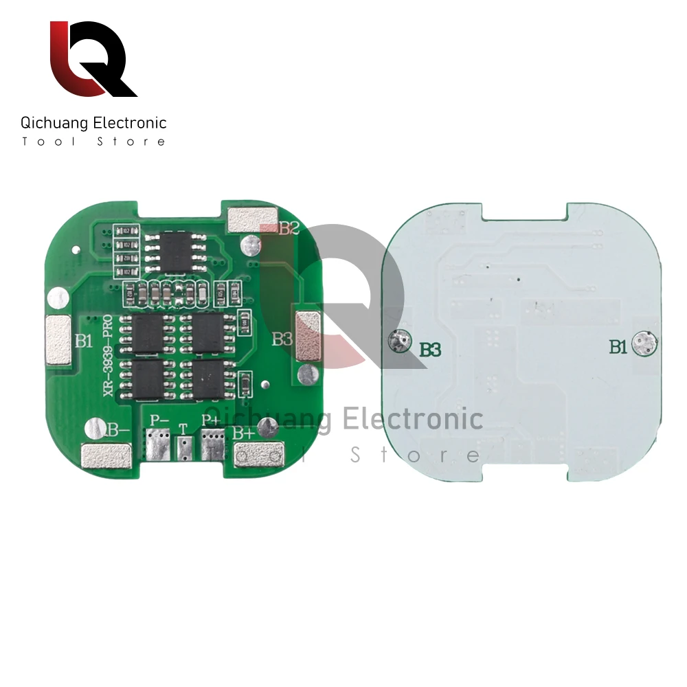 4S BMS 8A 14,8 V 18650 litowo-jonowa płyta ładunkowa Kwadratowa ochrona przed zwarciem PCB do silnika wiertarskiego/banku mocy/LED