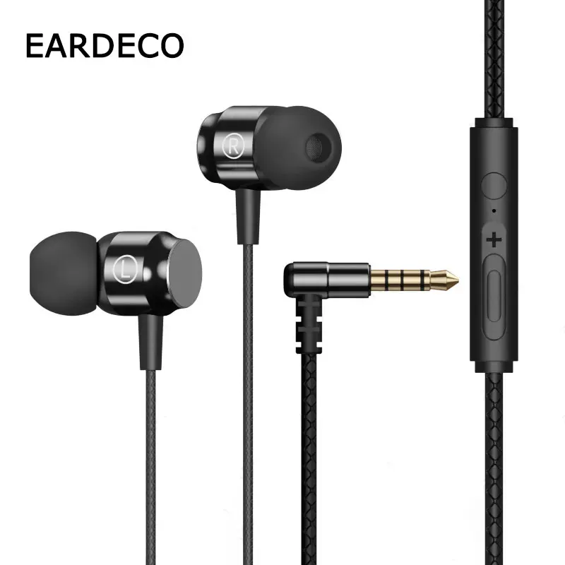 

EARDECO 3.5mm Hifi Wired Earphone Game Wired Headphones With Mic Music Sport Headphone Headset Bass Phone Mobile Headphones